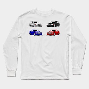 Mercedes E190 - X4 Cars Long Sleeve T-Shirt